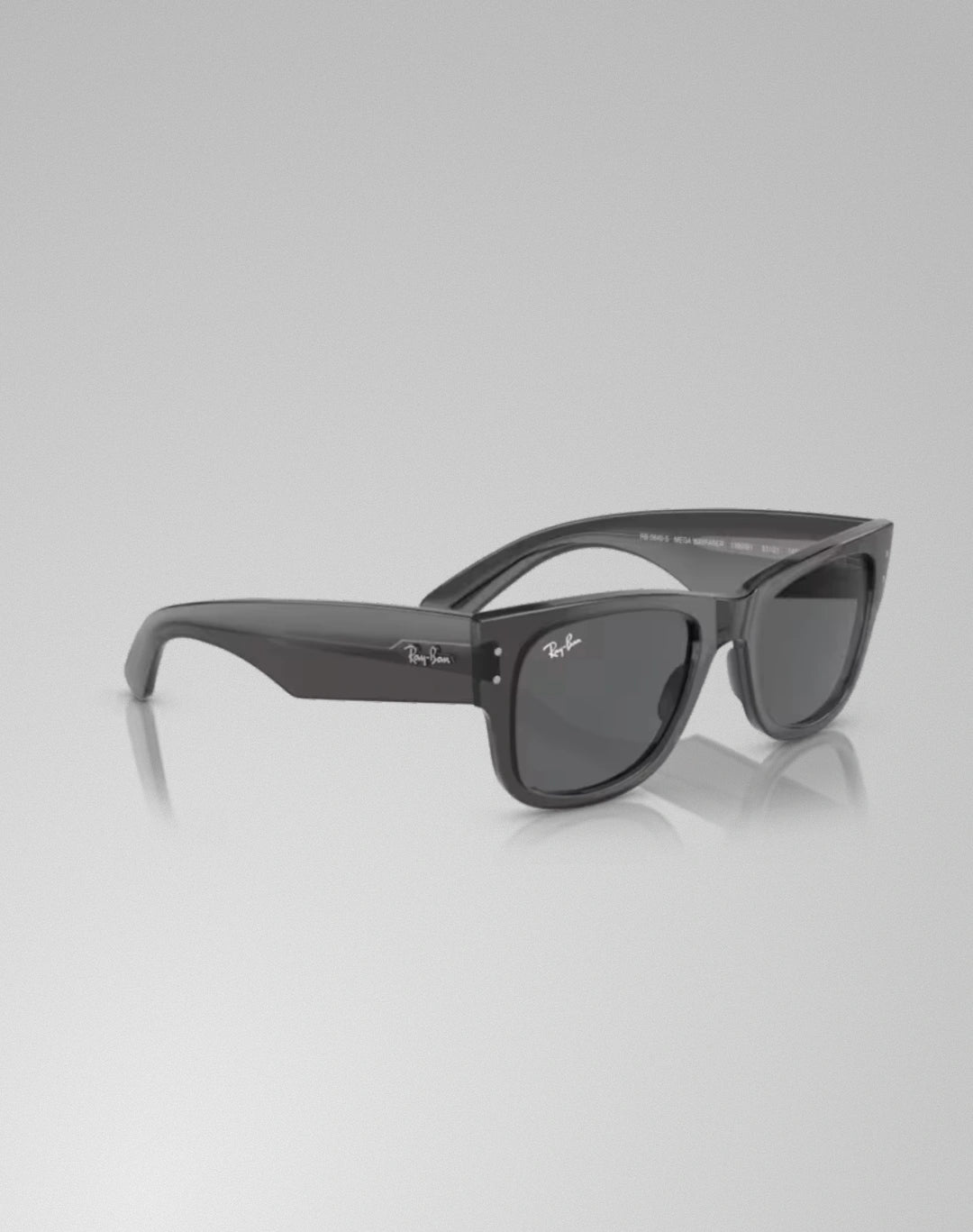Ray-Ban 0RB0840S-1390B1 – Lunettes de soleil carré transparent noir