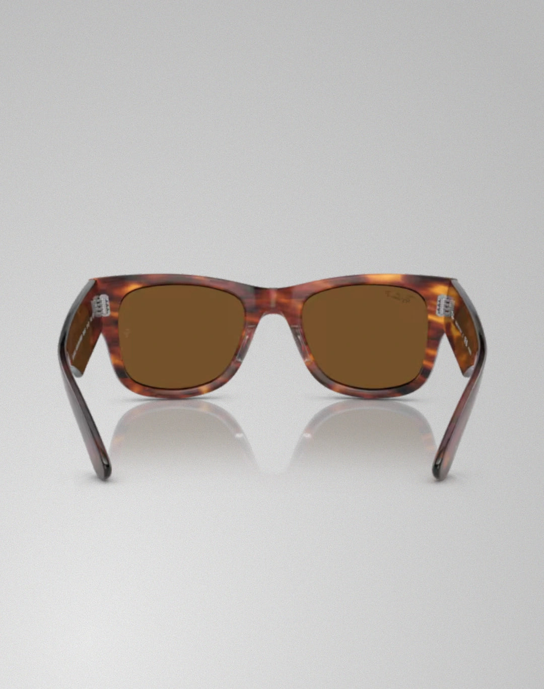 Ray-Ban 0RB0840S-95457 – Lunettes de soleil carré rayé havana