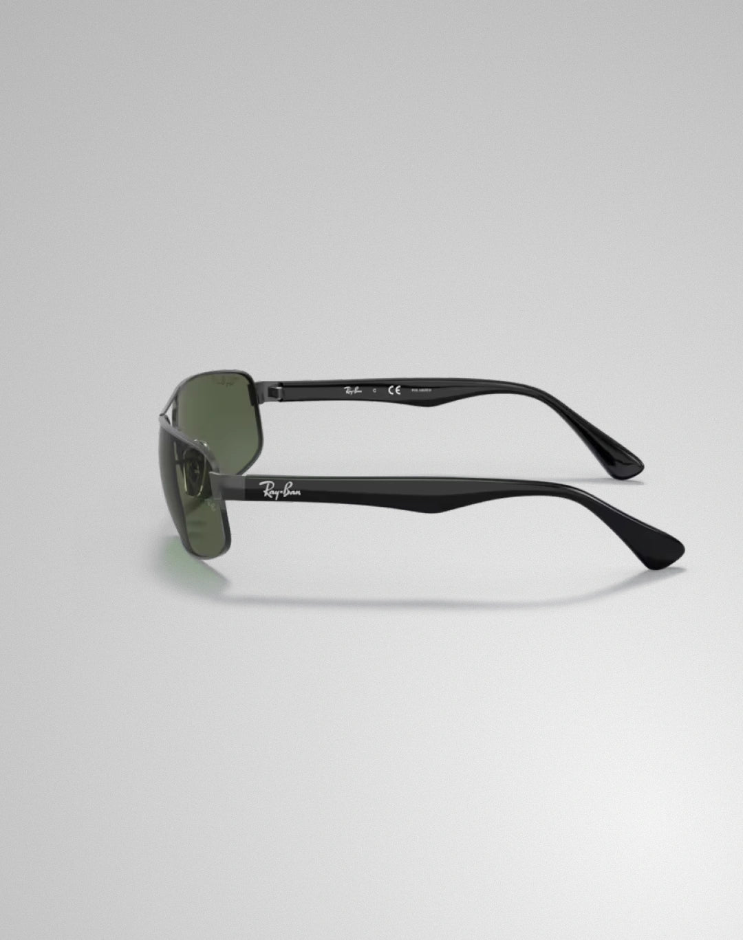 Ray-Ban 0RB3445-002-58 – Lunettes de soleil rectangulaire noire