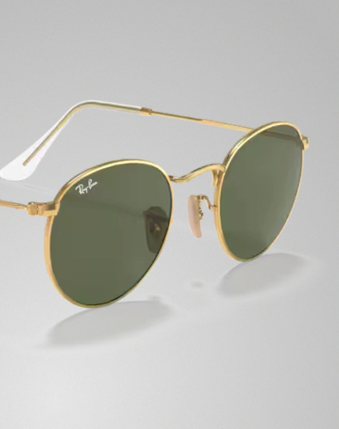 Ray-Ban 0RB3447N-001 – Lunettes de soleil ronde doré arista