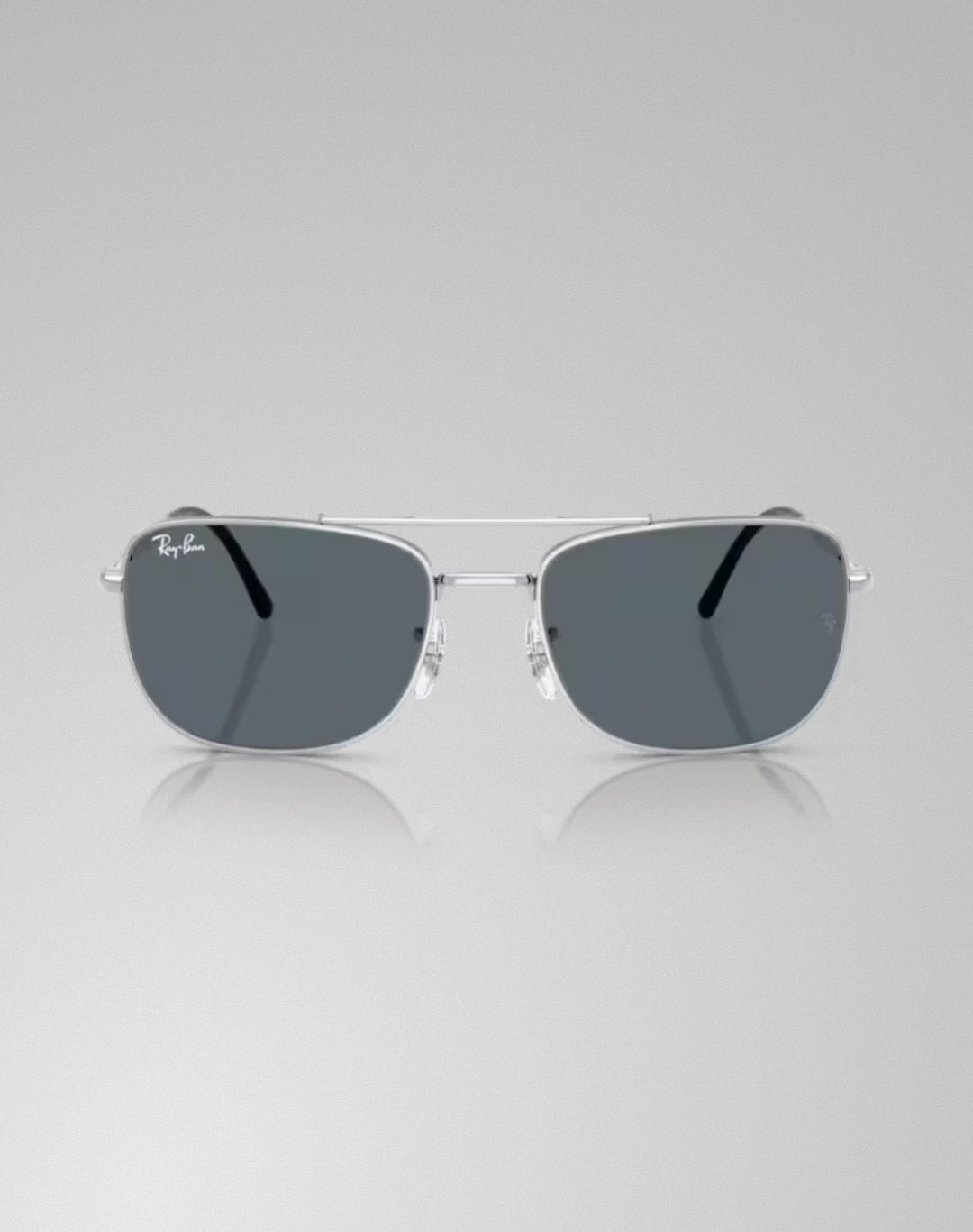 Ray-Ban 0RB3755-003R5 – Lunettes de soleil rectangulaire argent