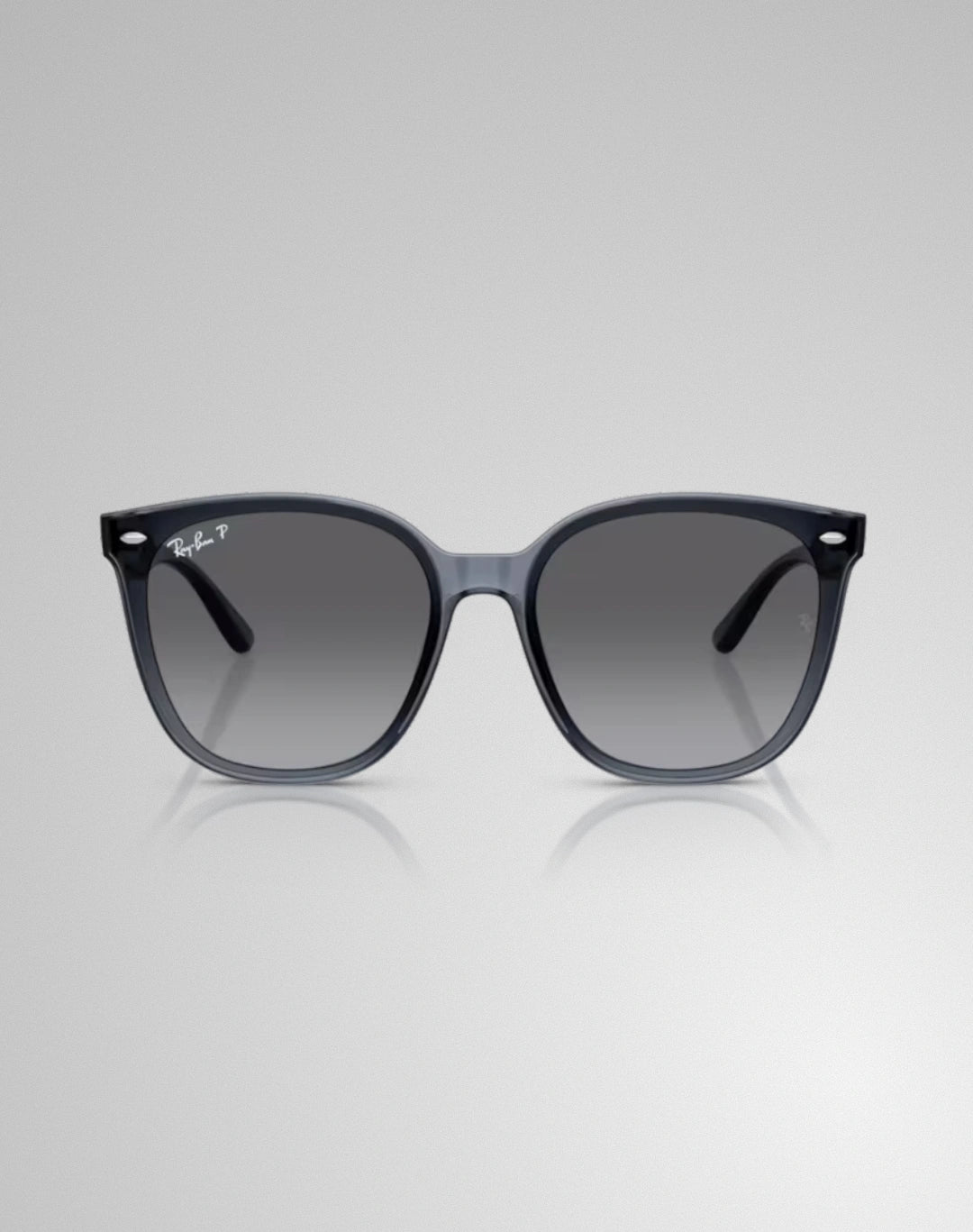 Ray-Ban RB4423D 6592T3 – Lunettes de soleil carrées bleu transparent foncé