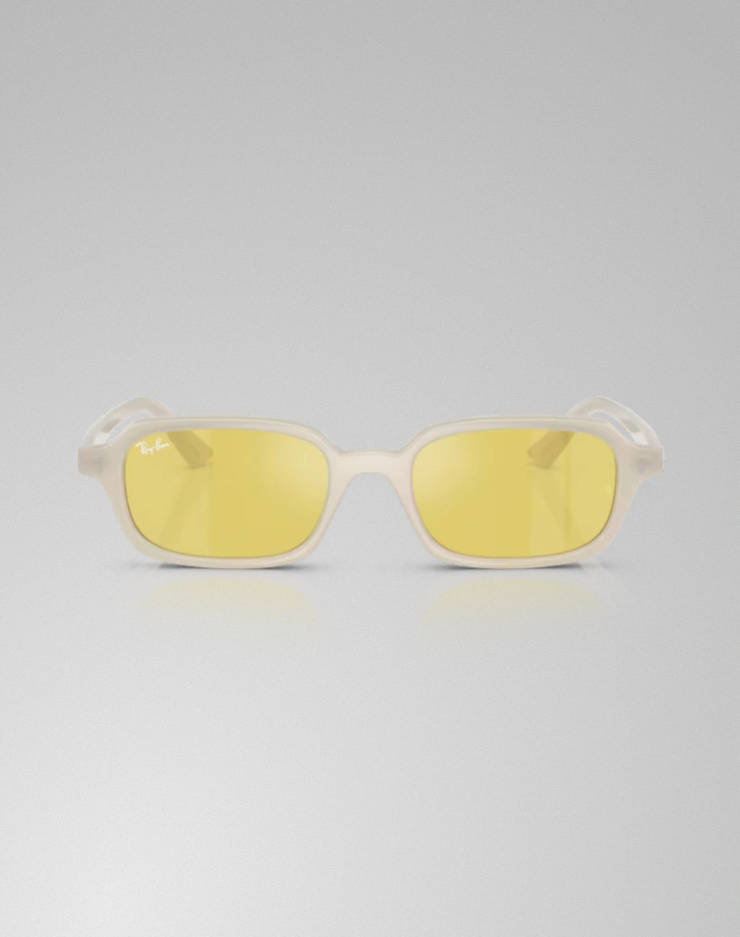 Ray-Ban 0RB4455-68086D – Lunettes de soleil pillow blanc cloudy warm
