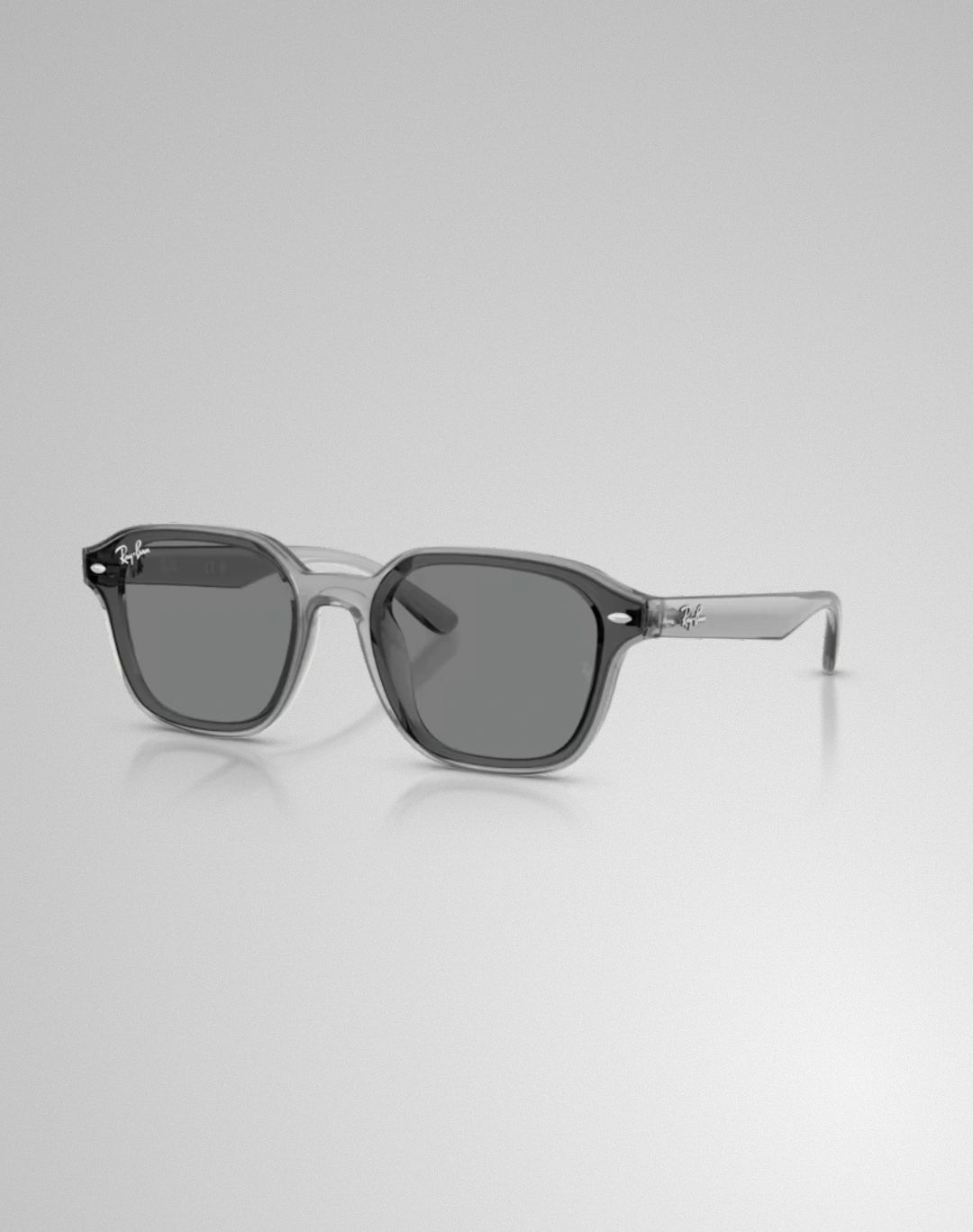 Ray-Ban 0RB4458D-645087 – Lunettes de soleil carré transparent gris