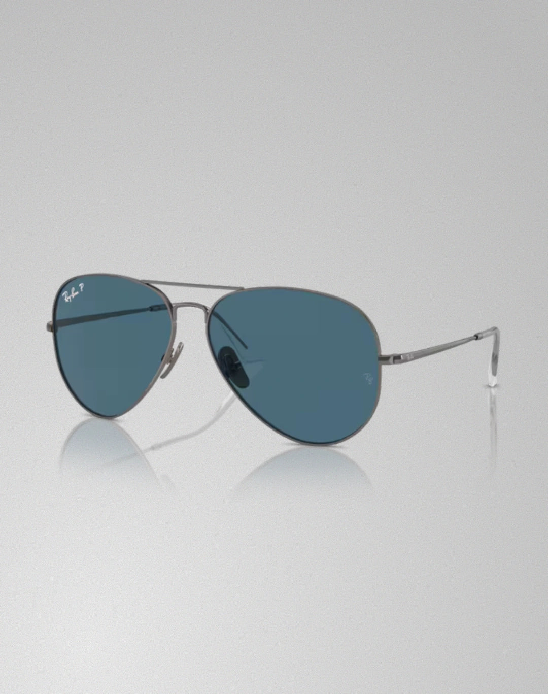 Ray-Ban 0RB8089-165S2 – Lunettes de soleil pilote gunmetal