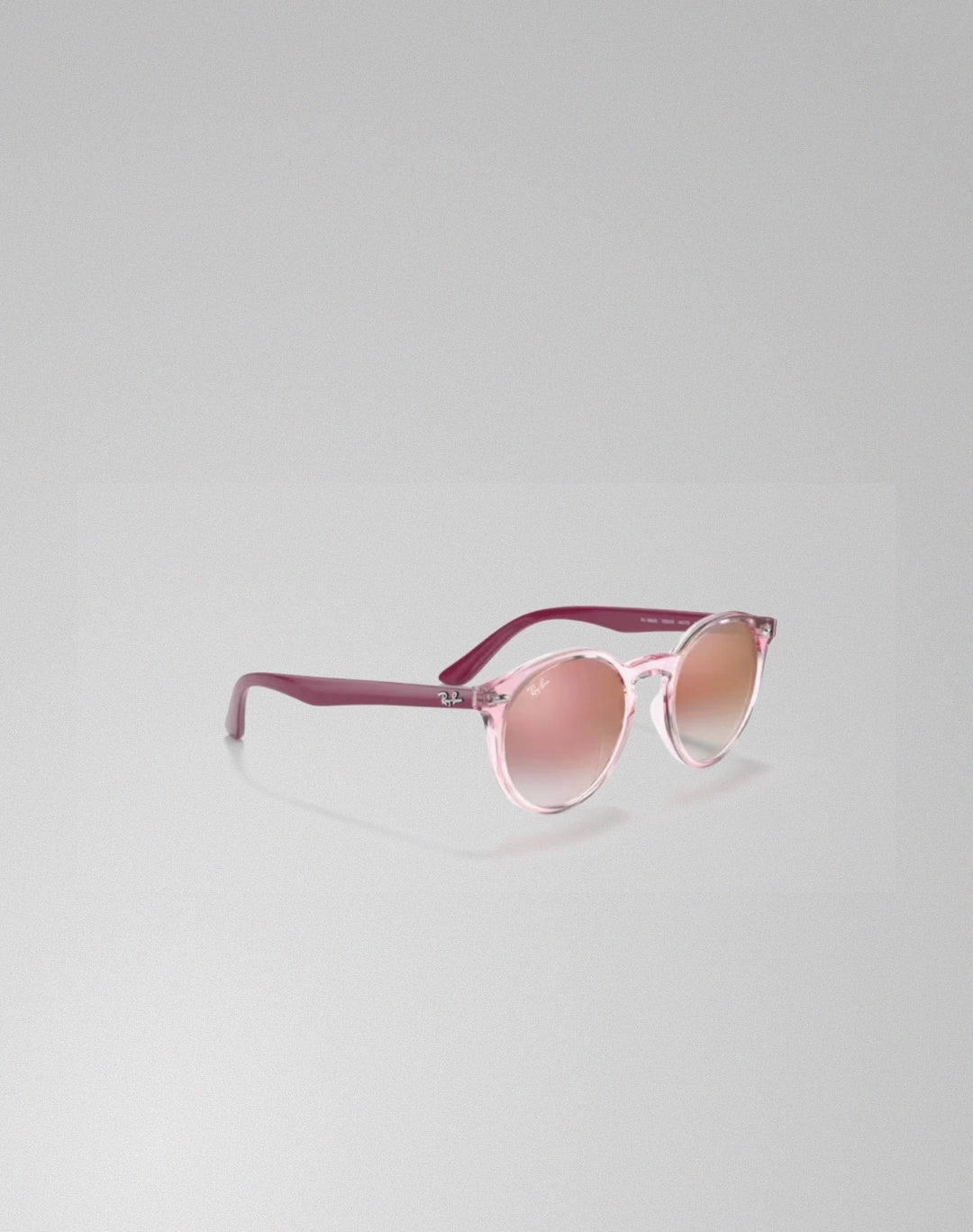 Ray-Ban 0RJ9064S-7052V0 – Lunettes de soleil pantos rose transparent