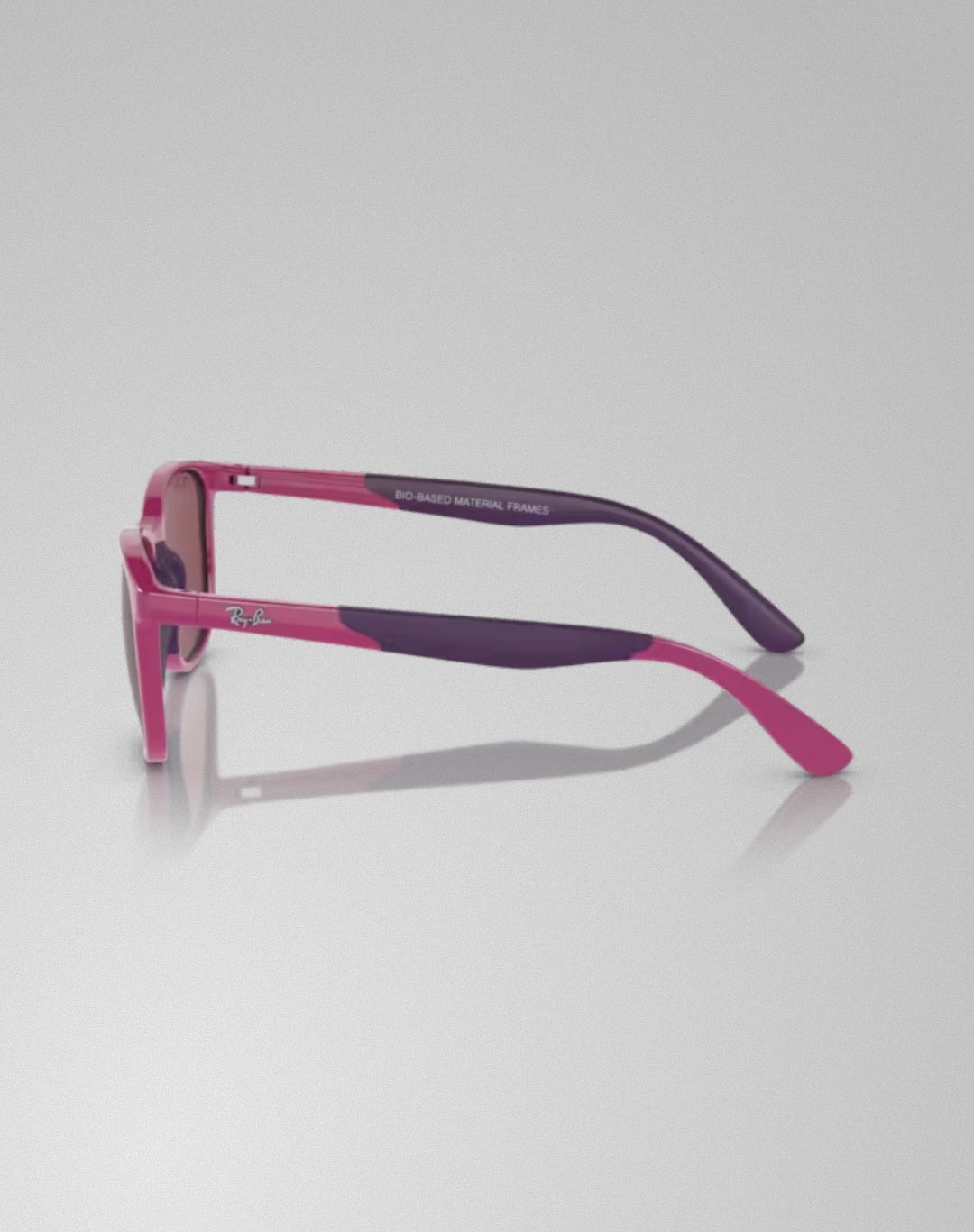 Ray-Ban 0RJ9077S-71495Q – Lunettes de soleil carré fuchsia sur violet