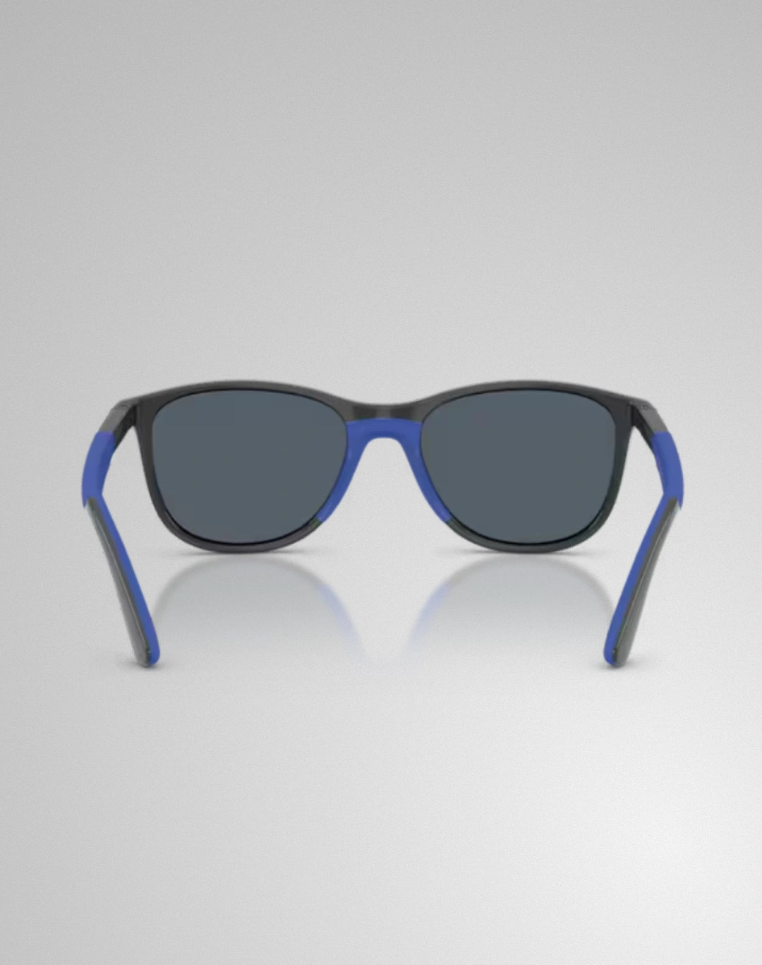 Ray-Ban 0RJ9077S-715155 – Lunettes de soleil carré gris sur caoutchouc bleu