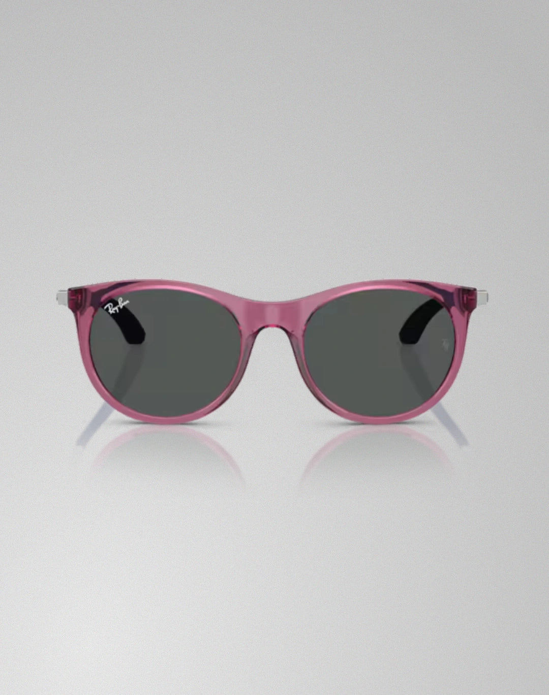 Ray-Ban 0RJ9082S-718687 – Lunettes de soleil pantos violet transparent