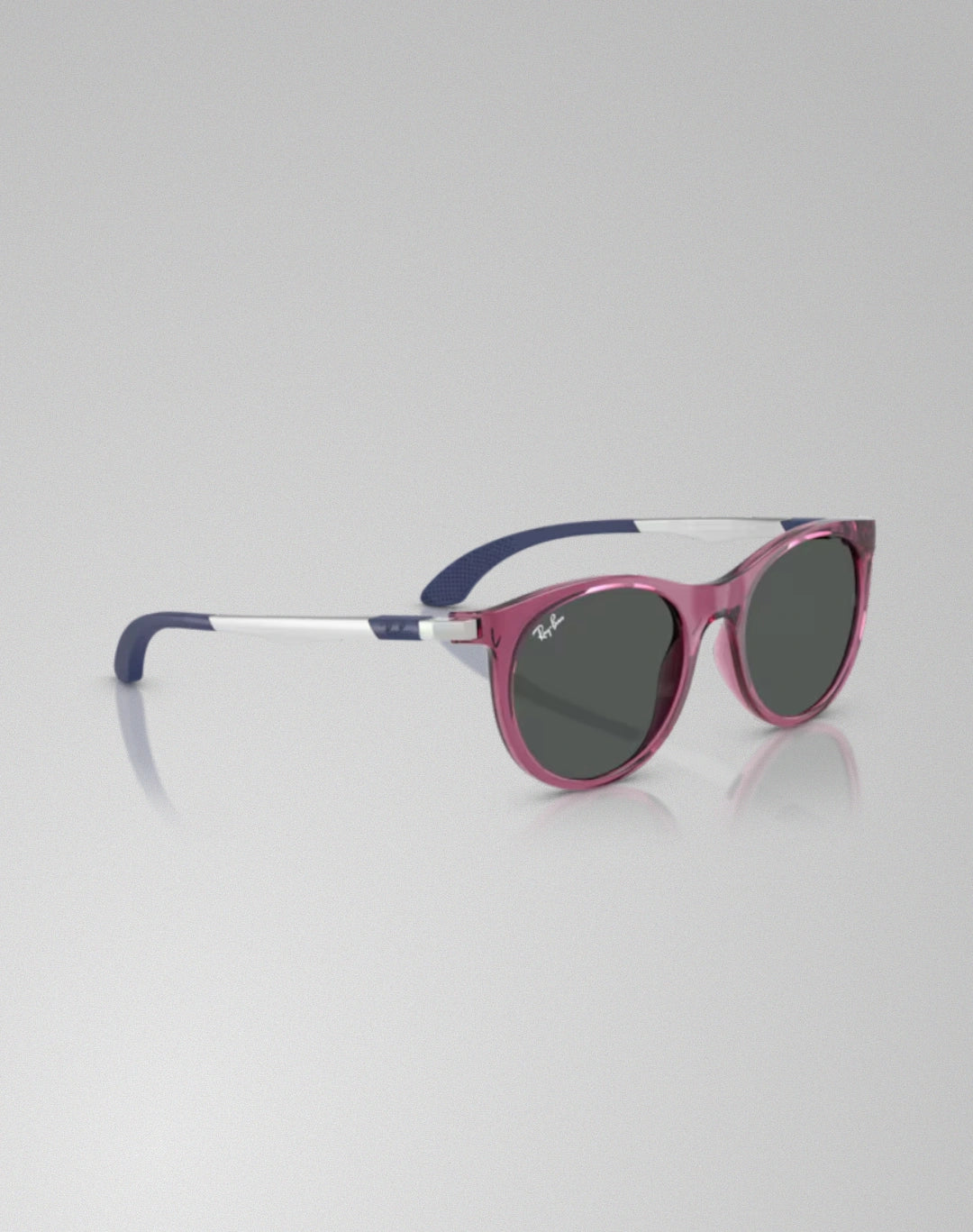 Ray-Ban 0RJ9082S-718687 – Lunettes de soleil pantos violet transparent