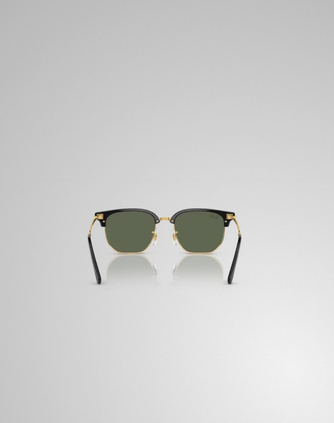 Ray-Ban 0RJ9116S-10071 – Lunettes de soleil irrégulier noir sur or