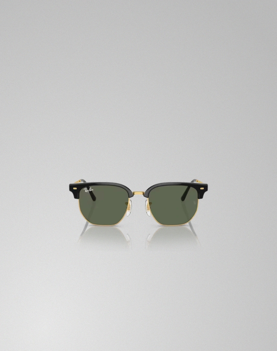 Ray-Ban 0RJ9116S-10071 – Lunettes de soleil irrégulier noir sur or