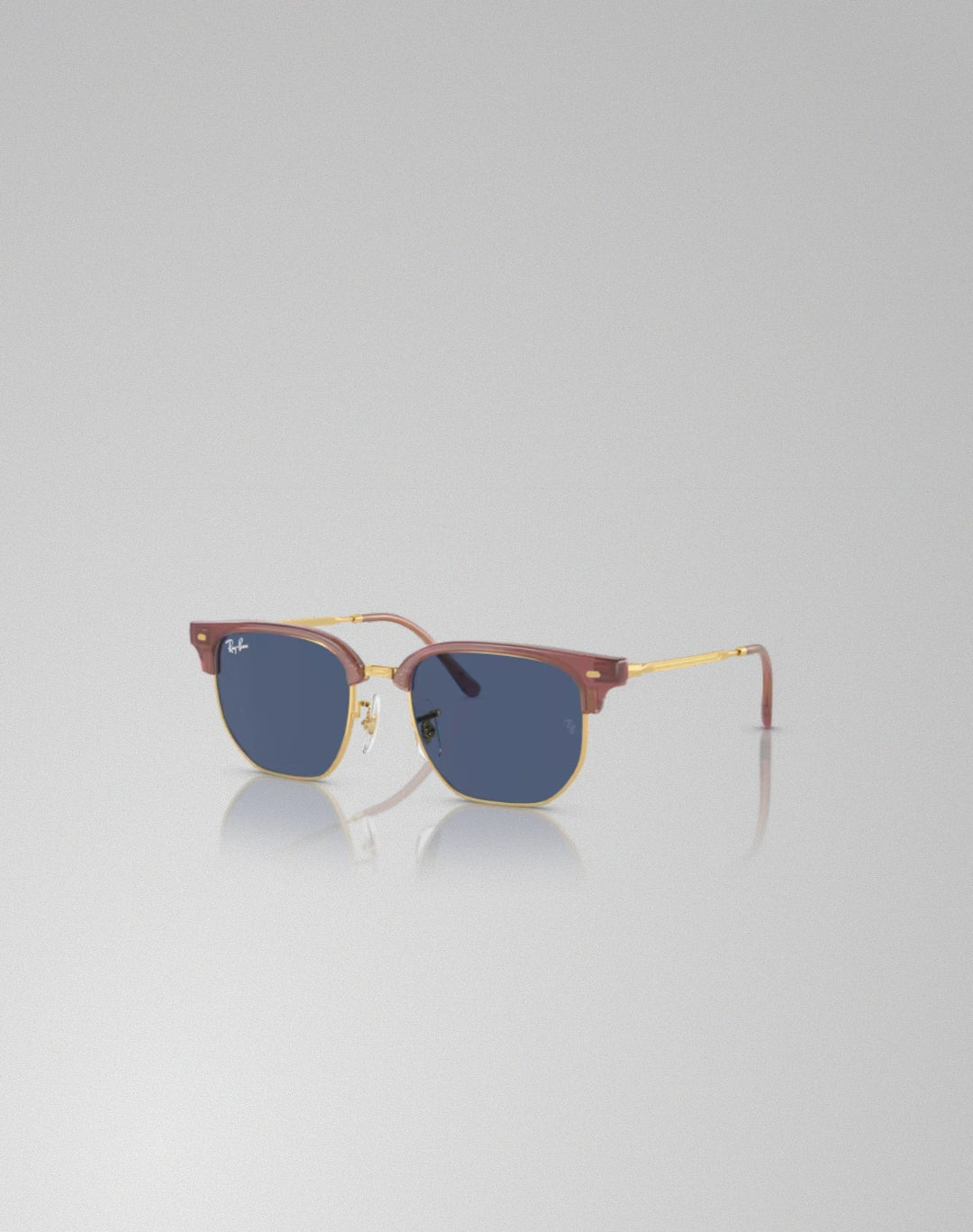 Ray-Ban 0RJ9116S-715680 – Lunettes de soleil irrégulier opale rose sur or