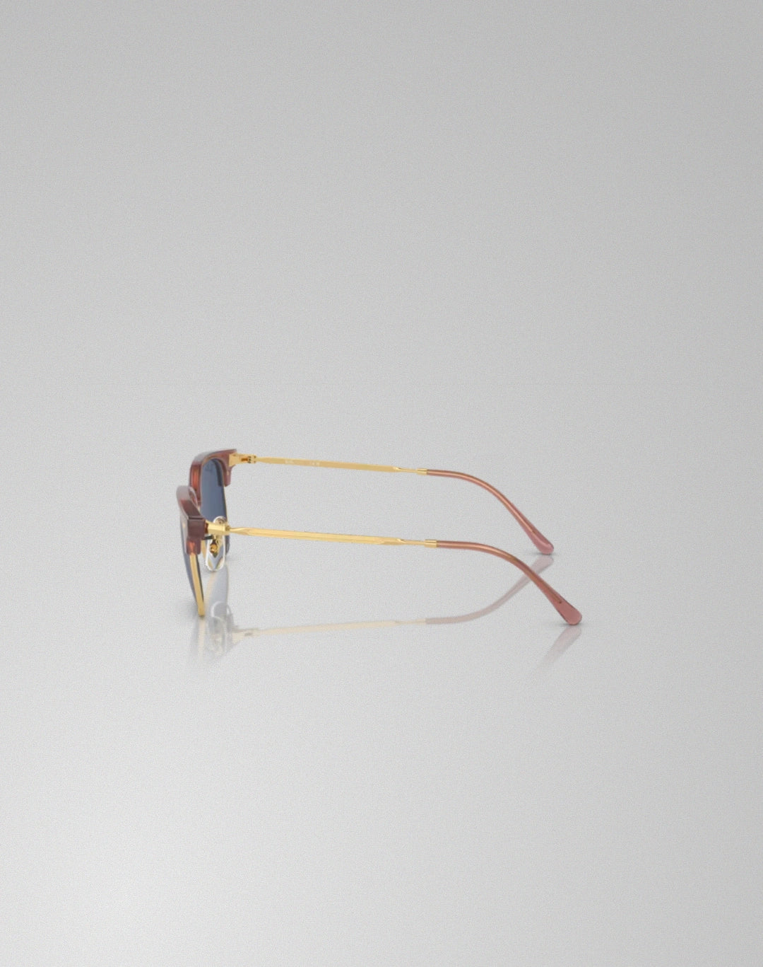 Ray-Ban 0RJ9116S-715680 – Lunettes de soleil irrégulier opale rose sur or