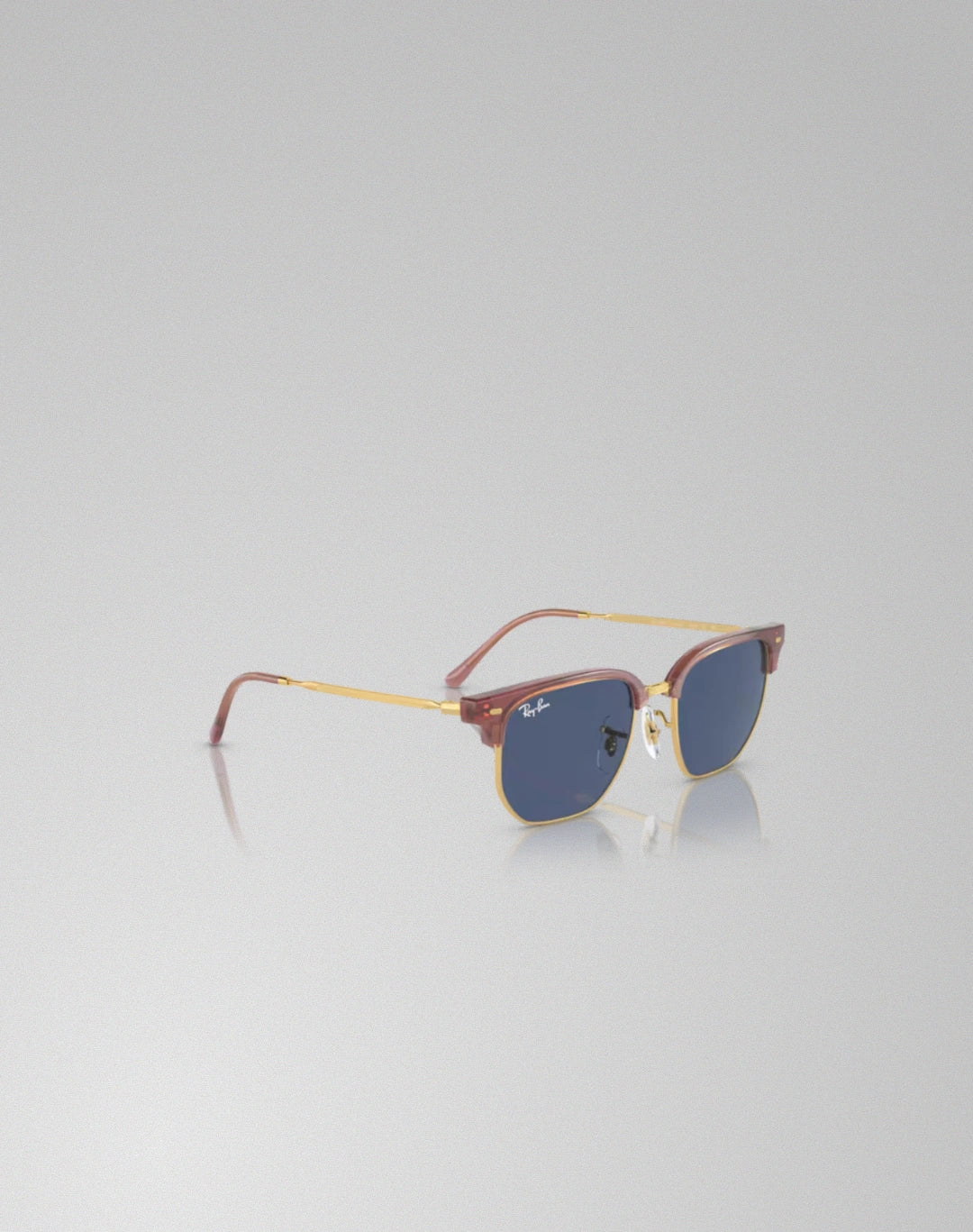 Ray-Ban 0RJ9116S-715680 – Lunettes de soleil irrégulier opale rose sur or