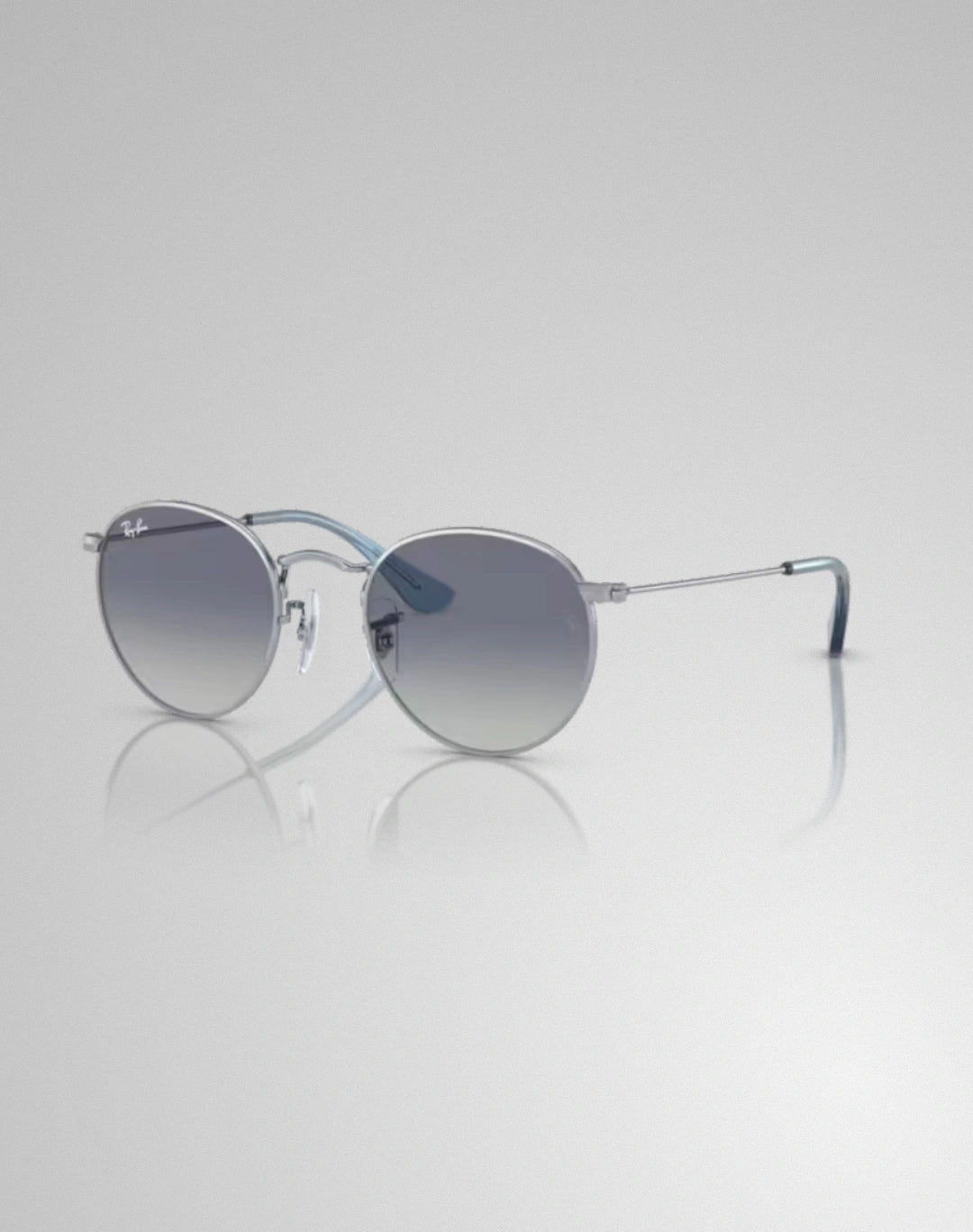 Ray-Ban 0RJ9547S 2124I – Lunettes de soleil rond argent