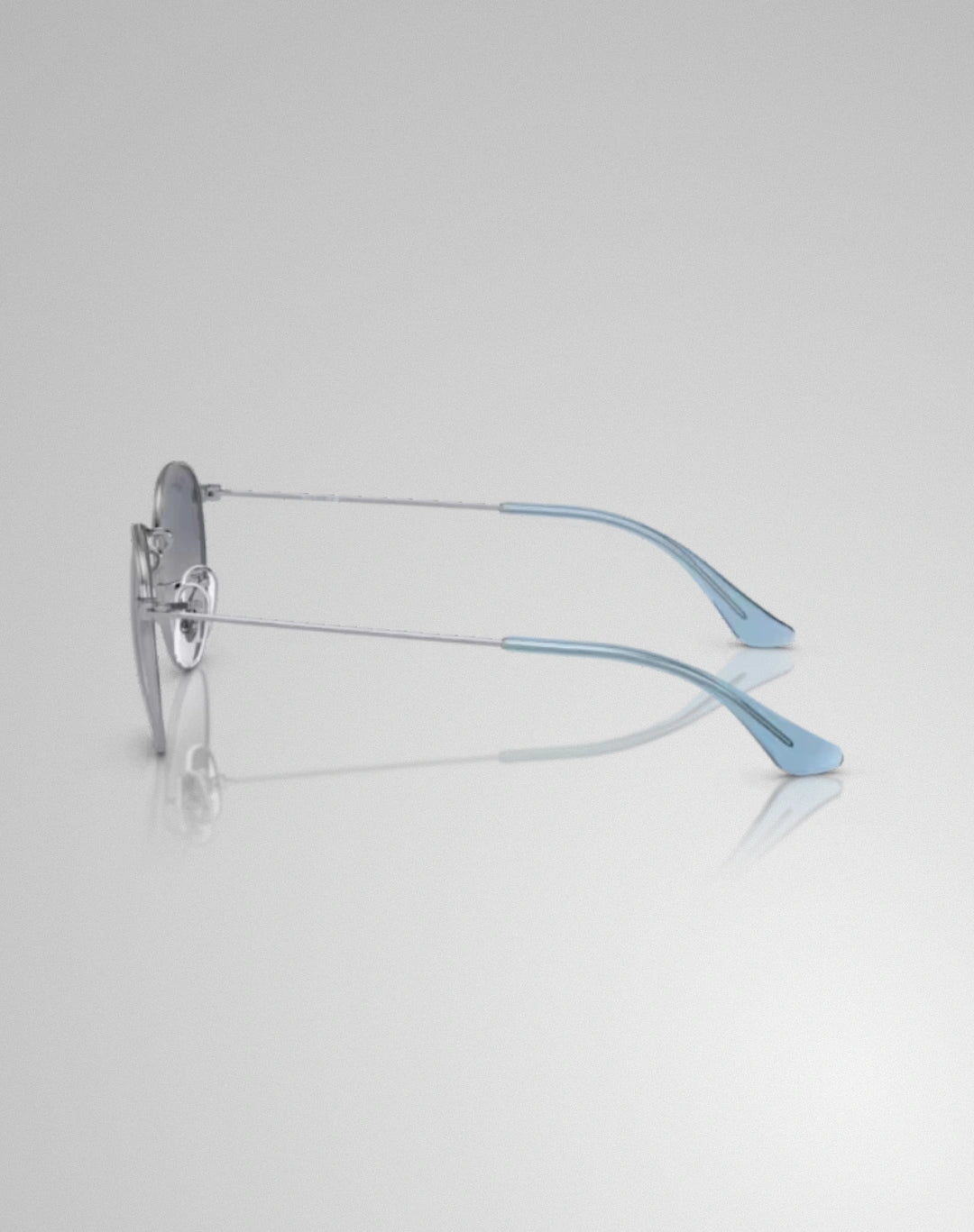 Ray-Ban 0RJ9547S 2124I – Lunettes de soleil rond argent