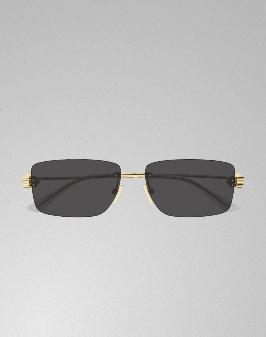 Bottega Veneta BV1126S-002 – Lunettes de soleil rectangulaire or (L)