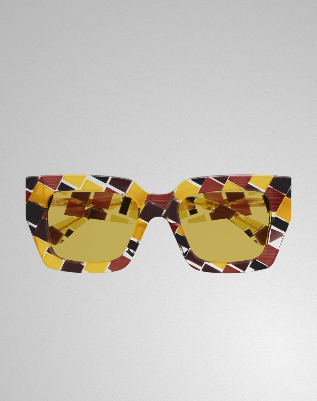Bottega Veneta BV1212S-009 – Lunettes de soleil carrée multicolore (M)