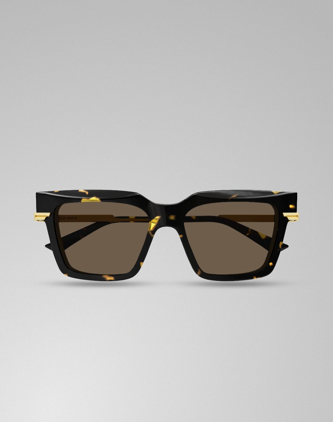 Bottega Veneta BV1242S-002 – Lunettes de soleil rectangulaire havana (L)
