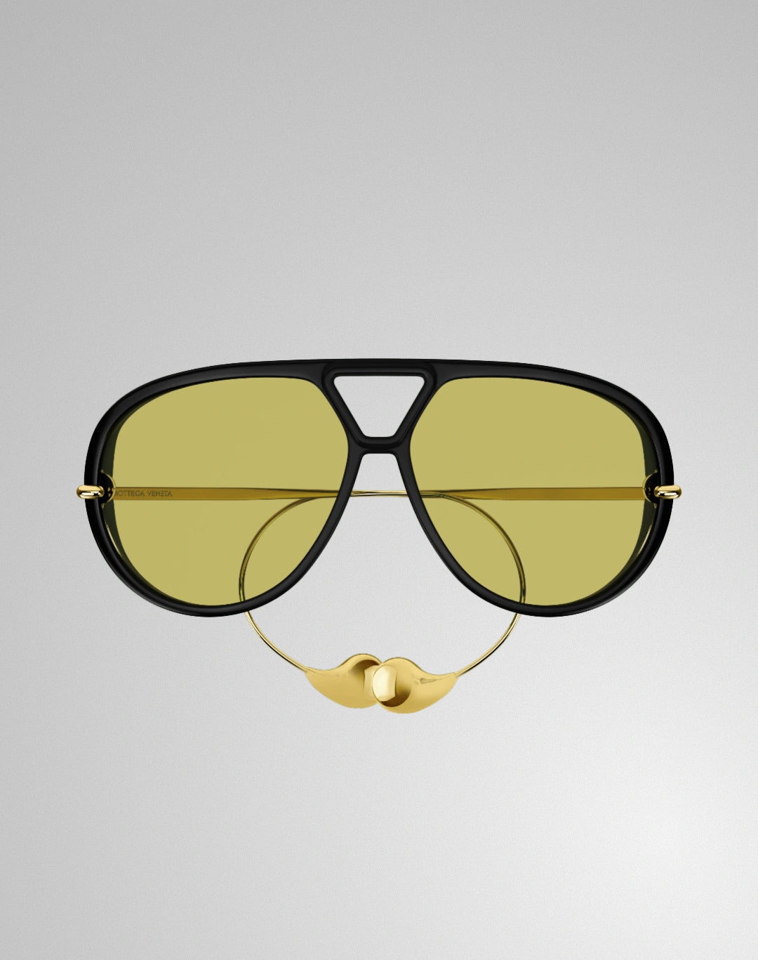 Bottega Veneta BV1273S-003 – Lunettes de soleil aviateur noir (XL)