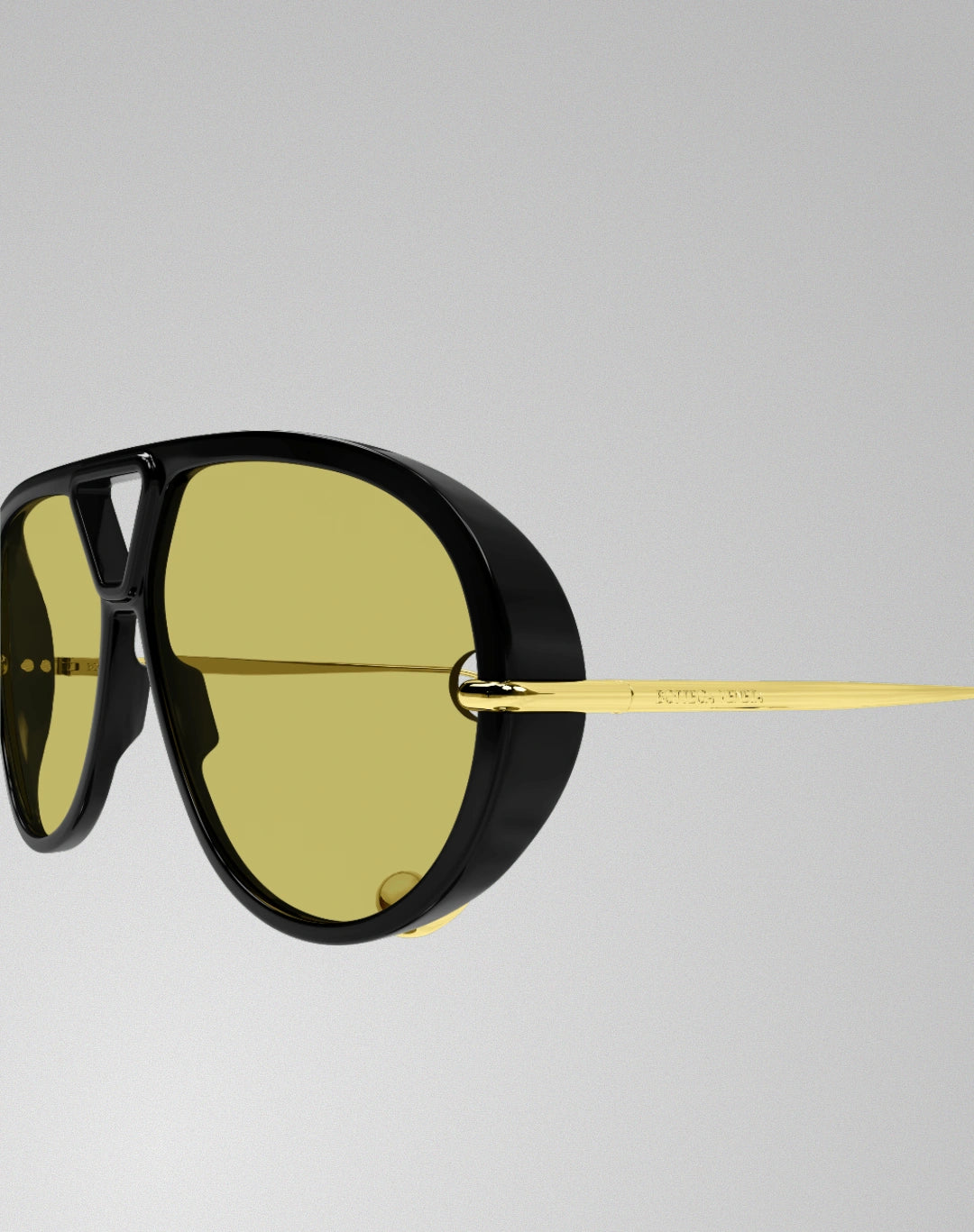 Bottega Veneta BV1273S-003 – Lunettes de soleil aviateur noir (XL)