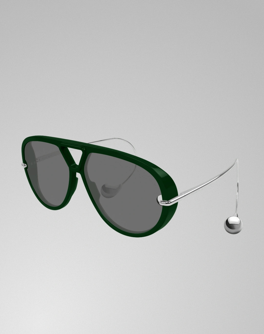 Bottega Veneta BV1273S-008 – Lunettes de soleil aviateur vert (XL)