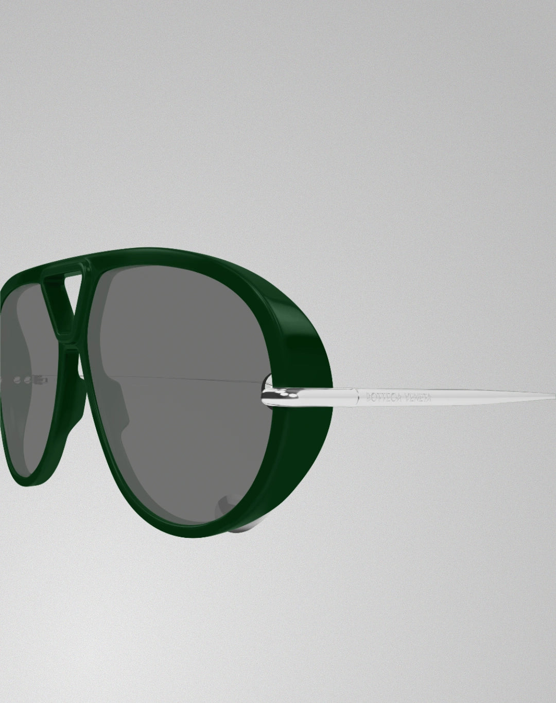 Bottega Veneta BV1273S-008 – Lunettes de soleil aviateur vert (XL)