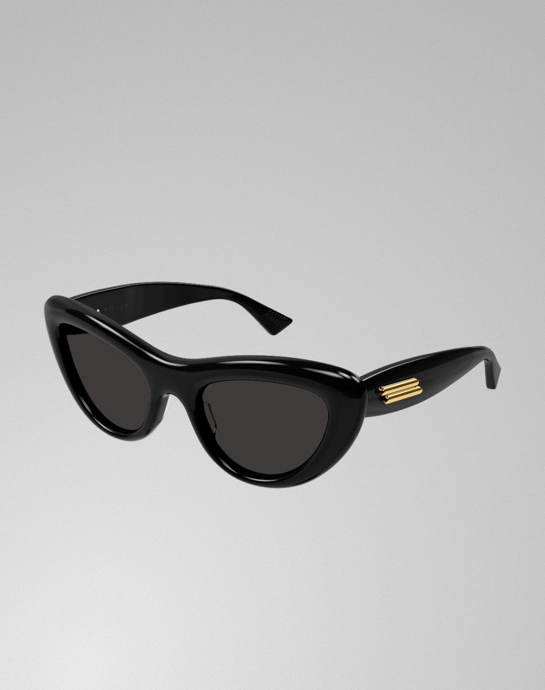 Bottega Veneta BV1282S-001 – Lunettes de soleil oeil-de-chat noir (M)