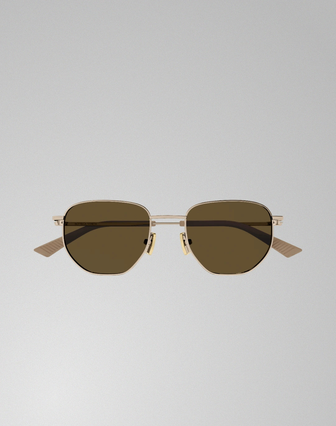 Bottega Veneta BV1301S-004 – Lunettes de soleil pantos argent (S)