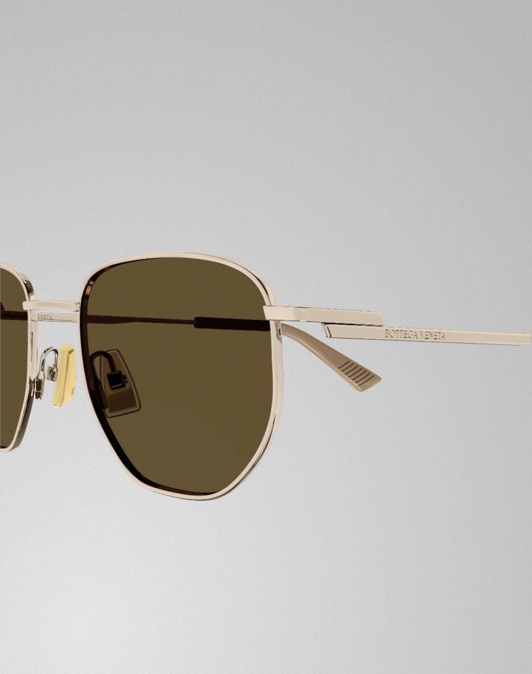 Bottega Veneta BV1301S-004 – Lunettes de soleil pantos argent (S)