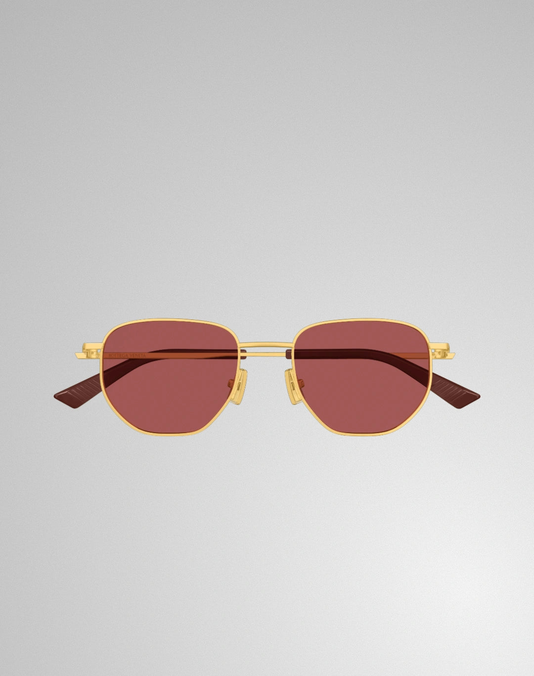 Bottega Veneta BV1301S-006 – Lunettes de soleil pantos or (M)
