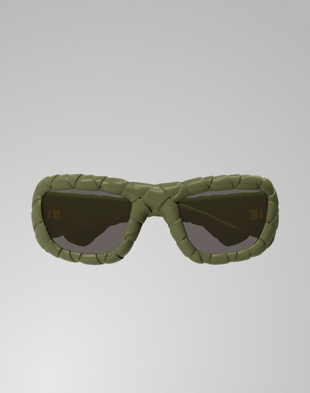 Bottega Veneta BV1303S-002 – Lunettes de soleil rectangulaire vert (M)