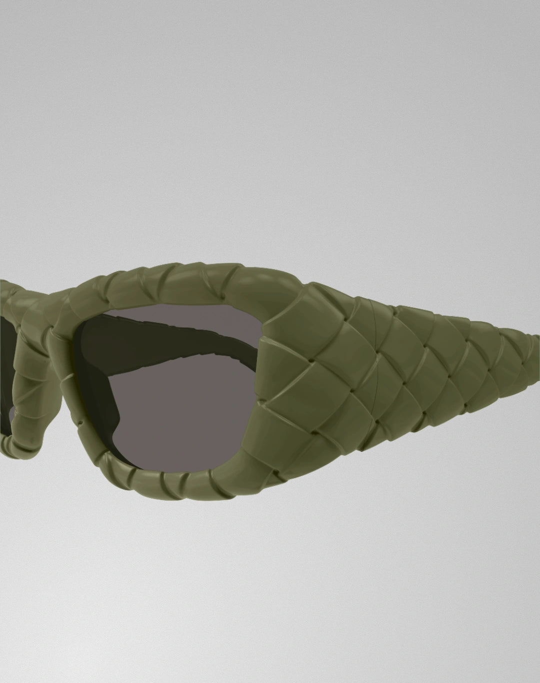 Bottega Veneta BV1303S-002 – Lunettes de soleil rectangulaire vert (M)