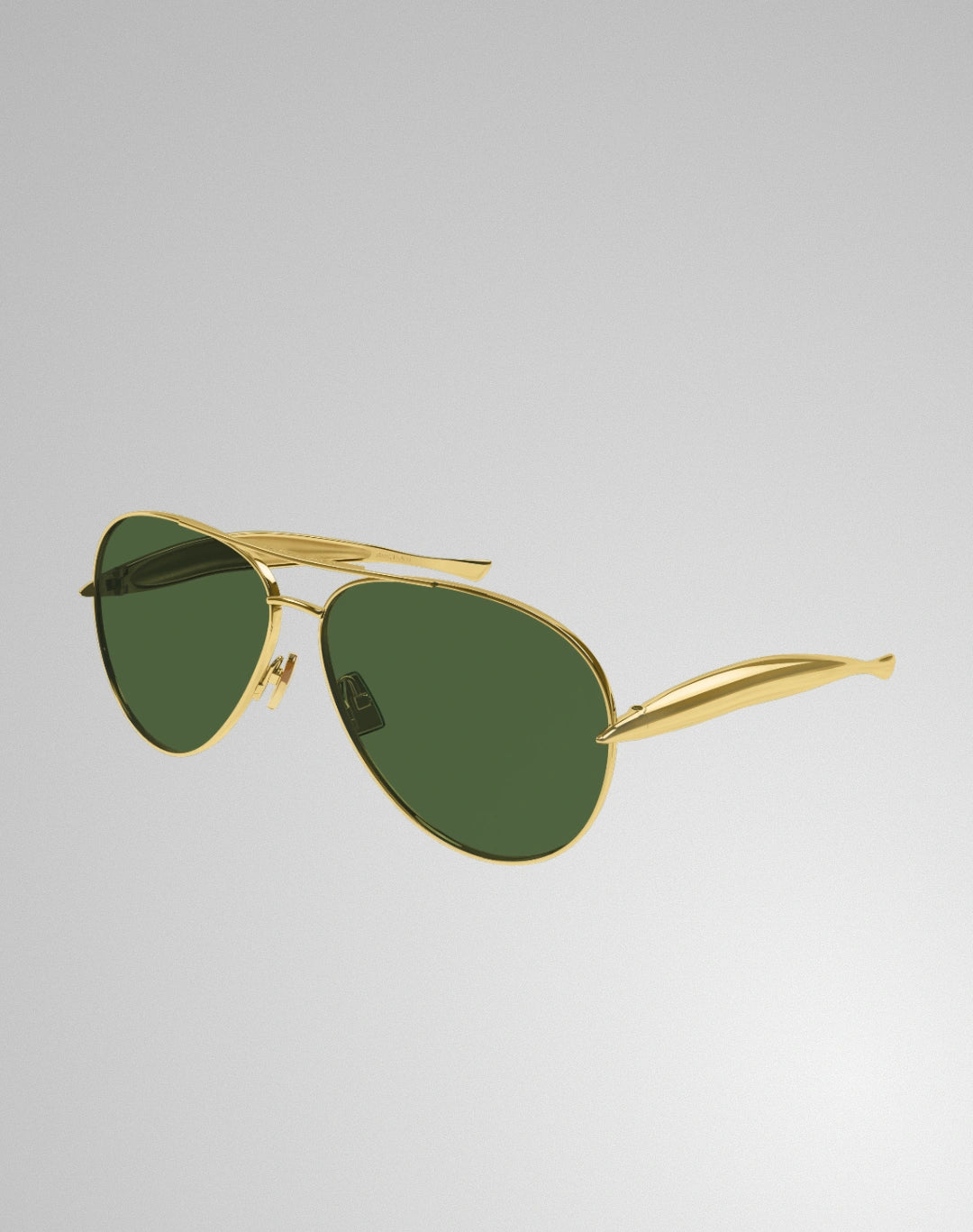 Bottega Veneta BV1305S-001 – Lunettes de soleil pilote or (XL)