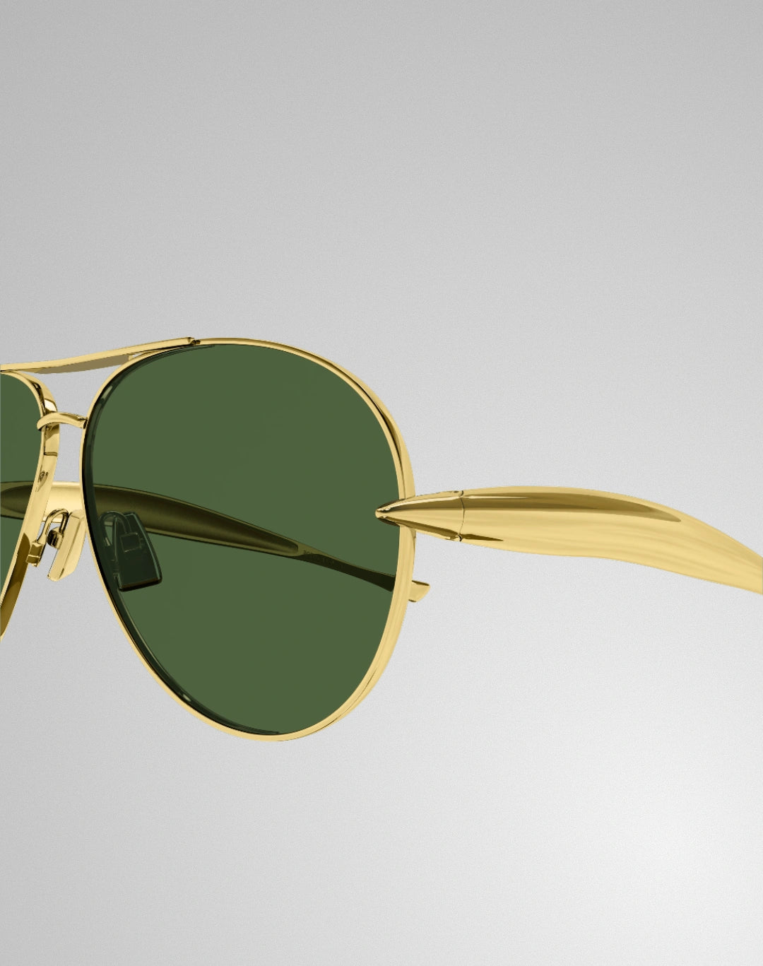 Bottega Veneta BV1305S-001 – Lunettes de soleil pilote or (XL)