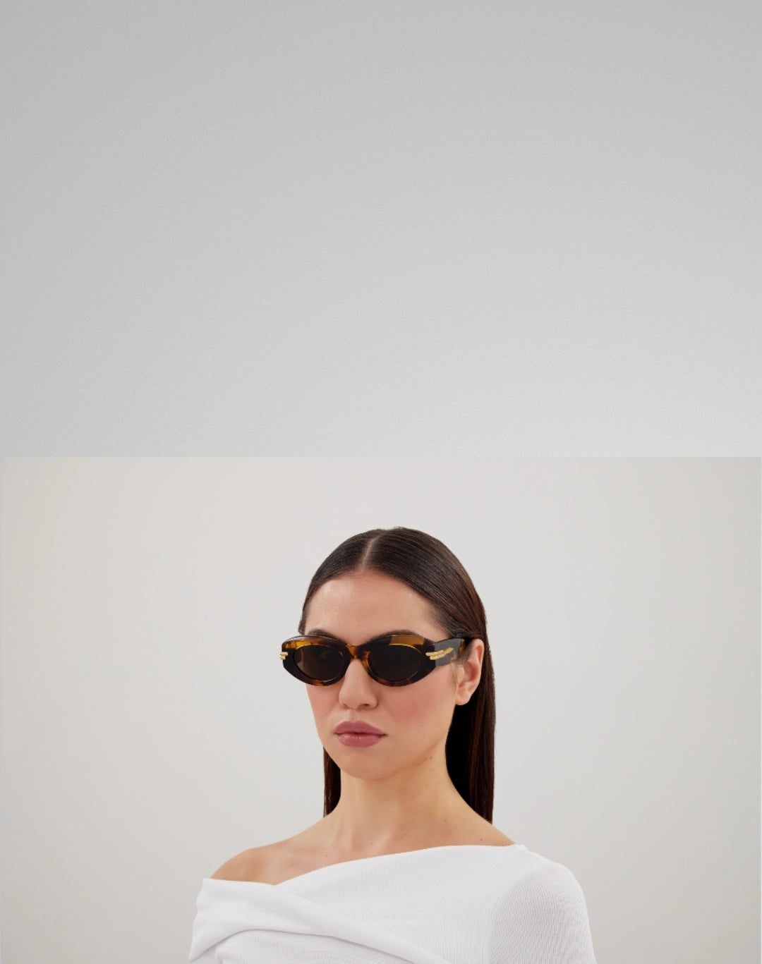 Bottega Veneta BV1322S-002 – Lunettes de soleil œil de chat Havana (M)