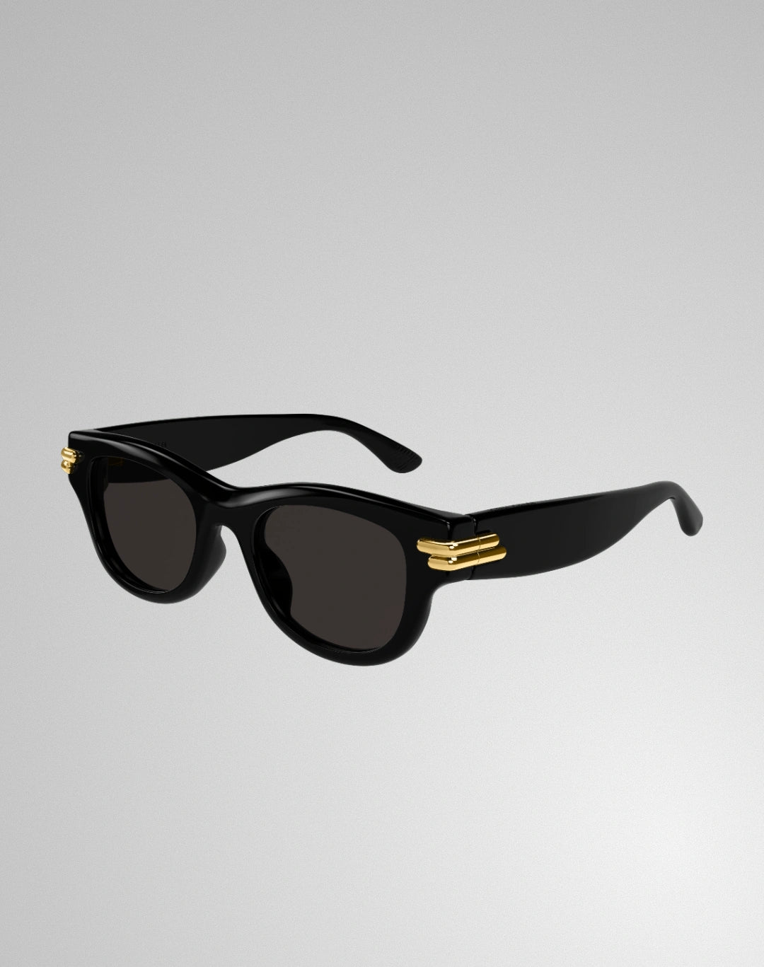 Bottega Veneta BV1323SK-001 – Lunettes de soleil rectangulaire noir (M)