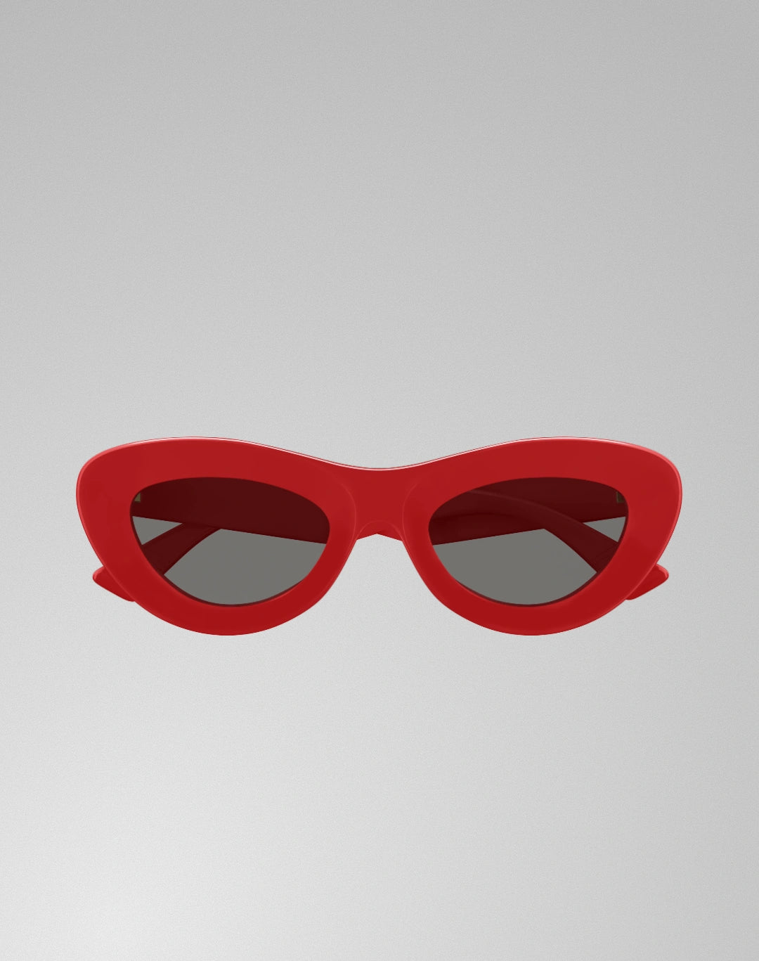 Bottega Veneta BV1325S-003 – Lunettes de soleil Œil-de-chat rouge (S)