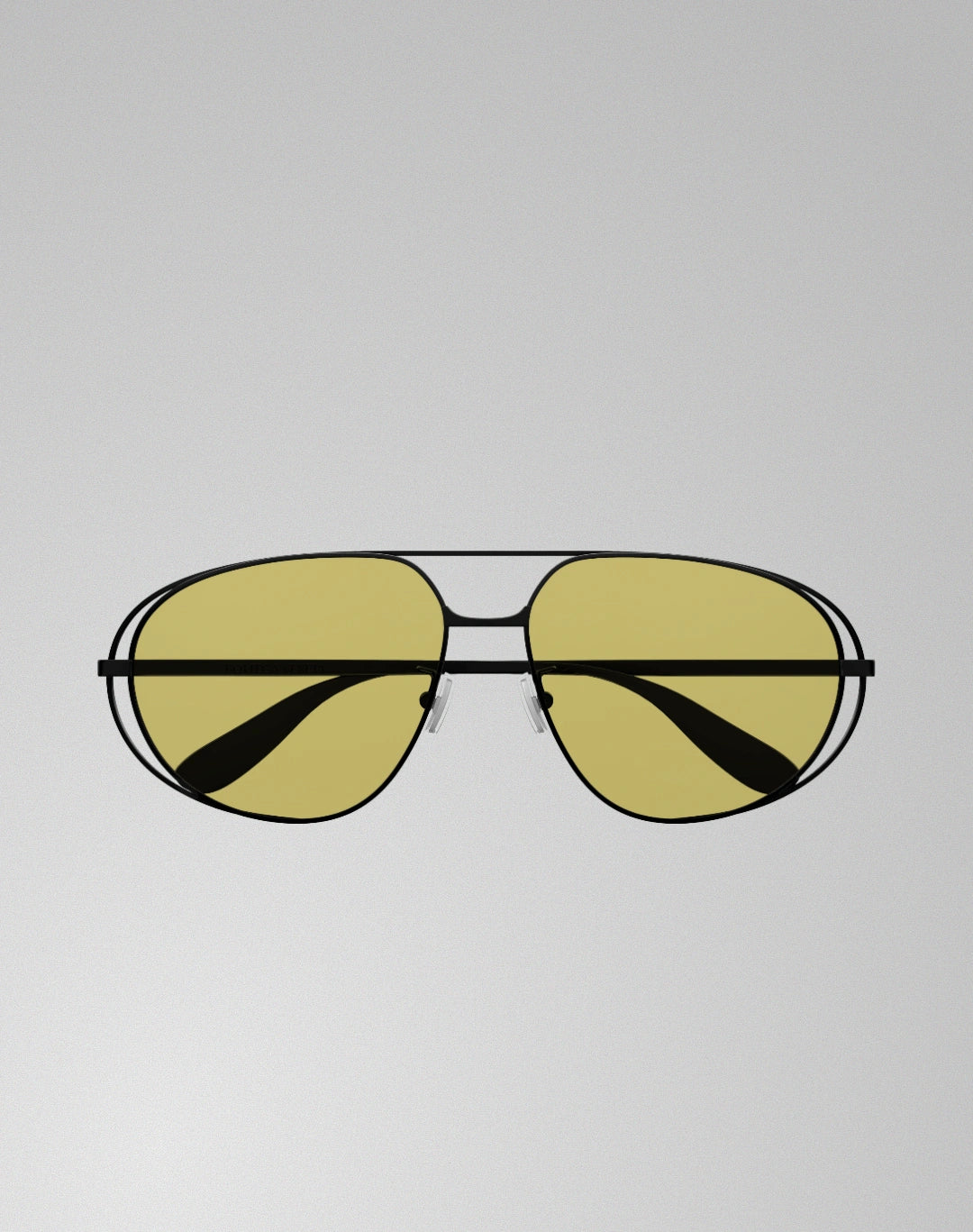 Bottega Veneta BV1344S-002 – Lunettes de soleil aviateur noir (XL)