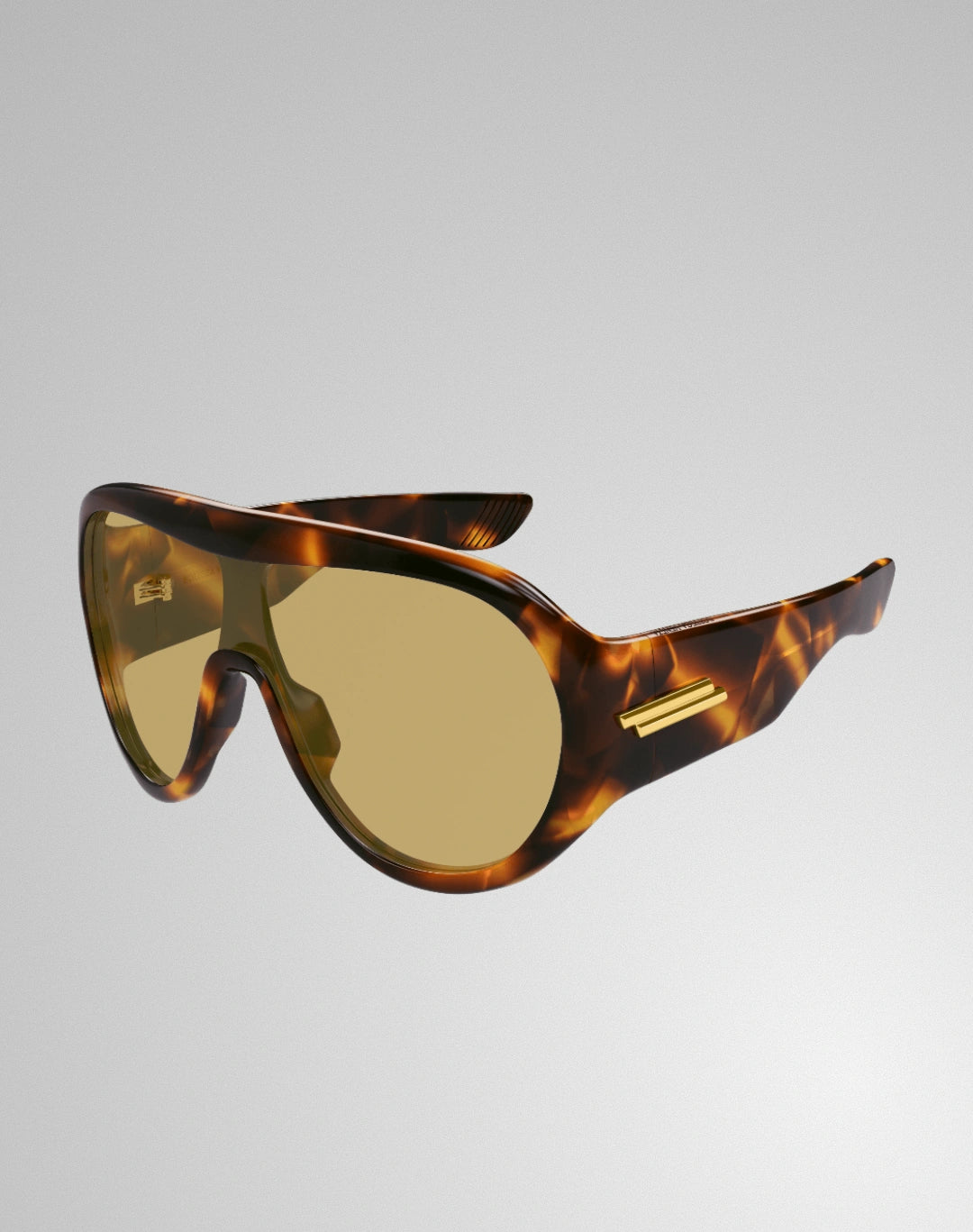 Bottega Veneta BV1345S-002 – Lunettes de soleil Masque havana (L)