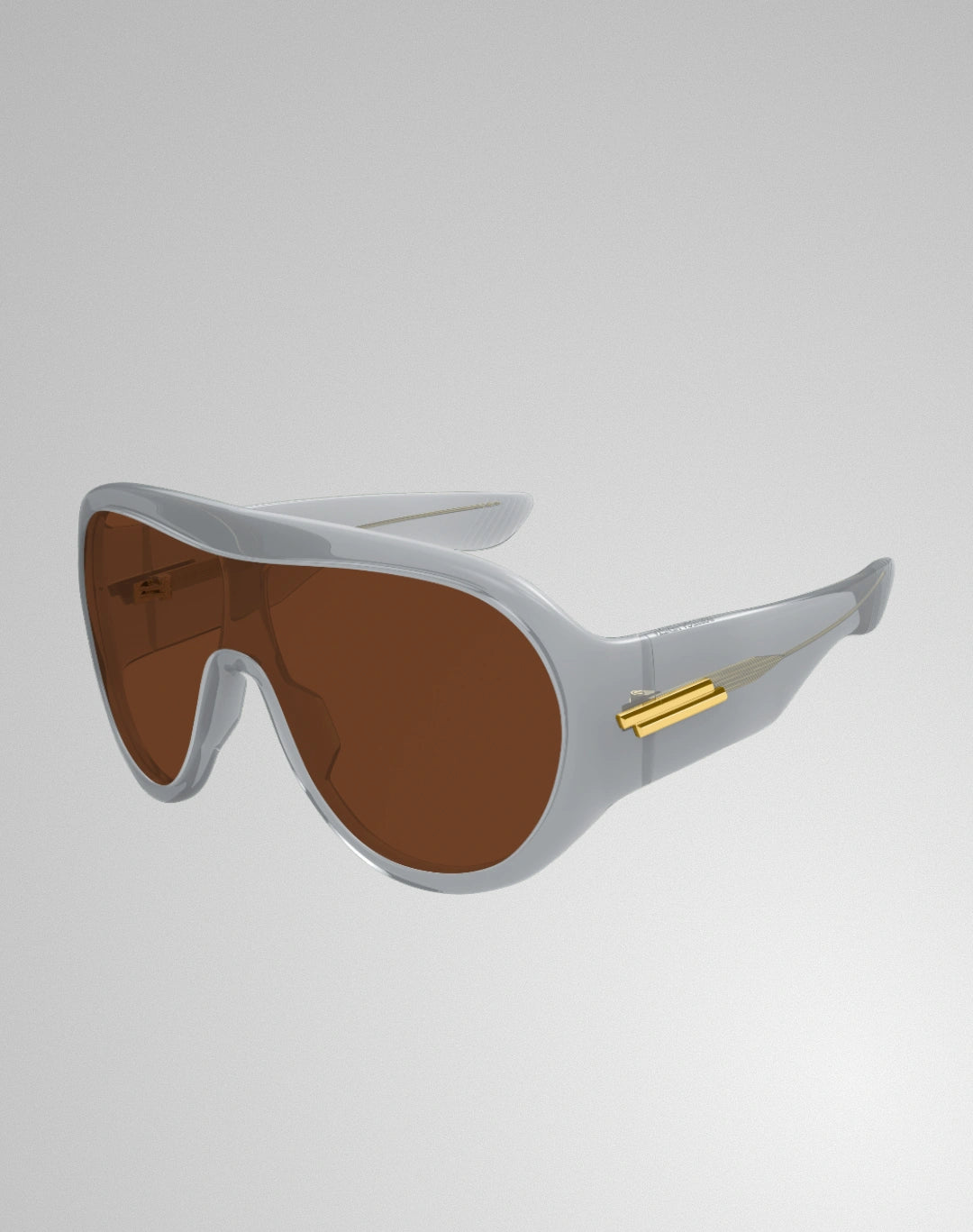 Bottega Veneta BV1345S-004 – Lunettes de soleil Masque gris (L)