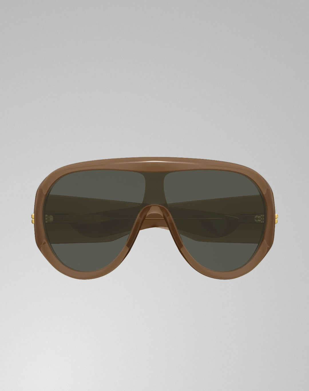 Bottega Veneta BV1345S-005 – Lunettes de soleil Masque brun (L)