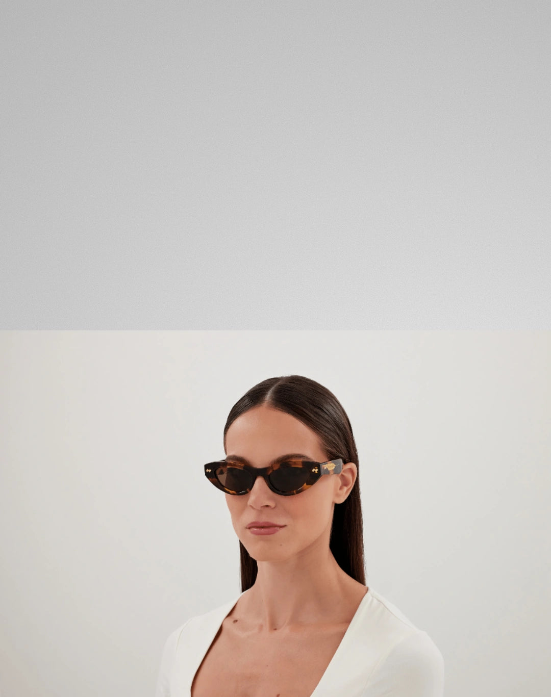 Bottega Veneta BV1350S-002 – Lunettes de soleil Œil-de-chat havane (M)