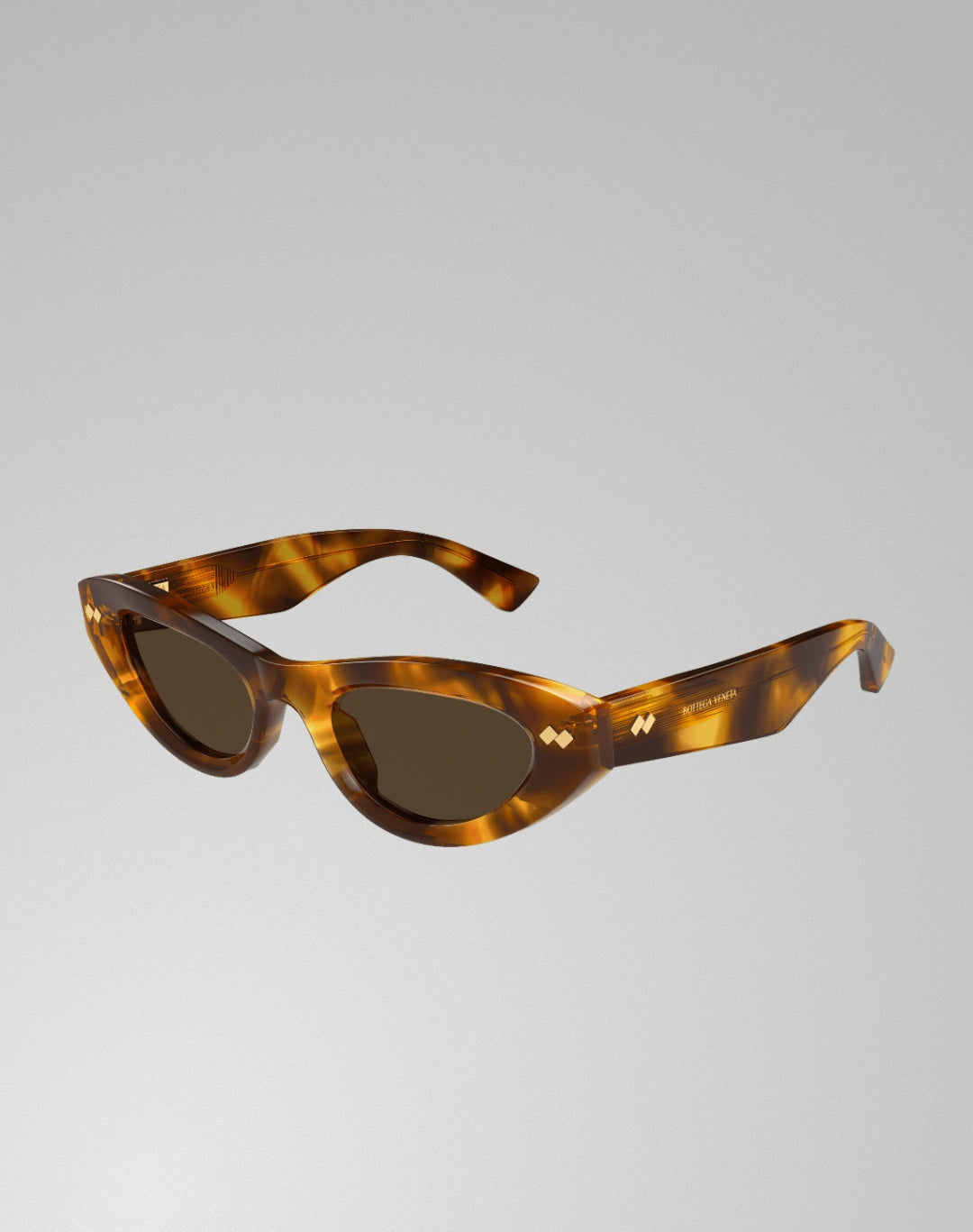 Bottega Veneta BV1350S-002 – Lunettes de soleil Œil-de-chat havane (M)