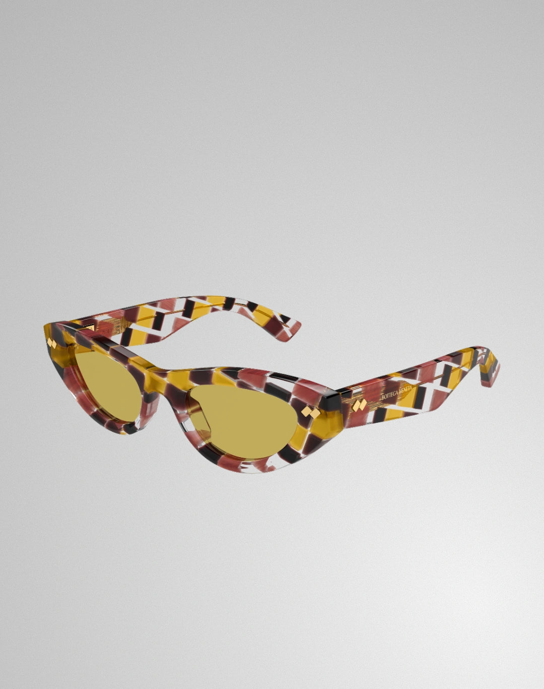 Bottega Veneta BV1350S-003 – Lunettes de soleil Œil-de-chat multicolor (M)