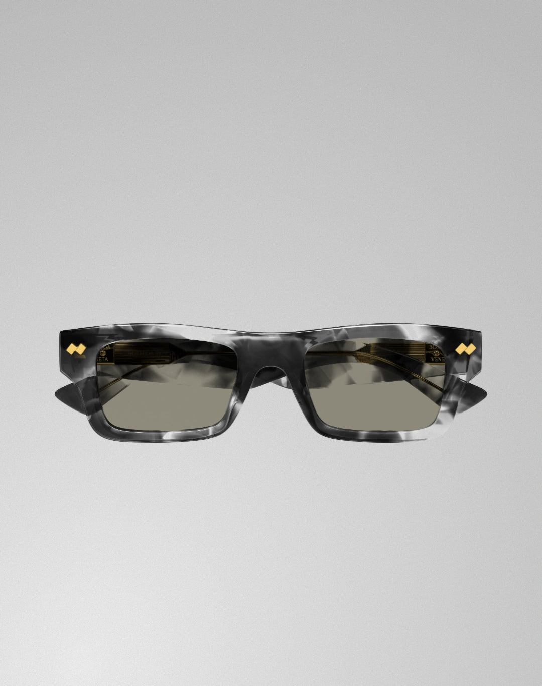 Bottega Veneta BV1351S-002 – Lunettes de soleil rectangulaire havane (M)