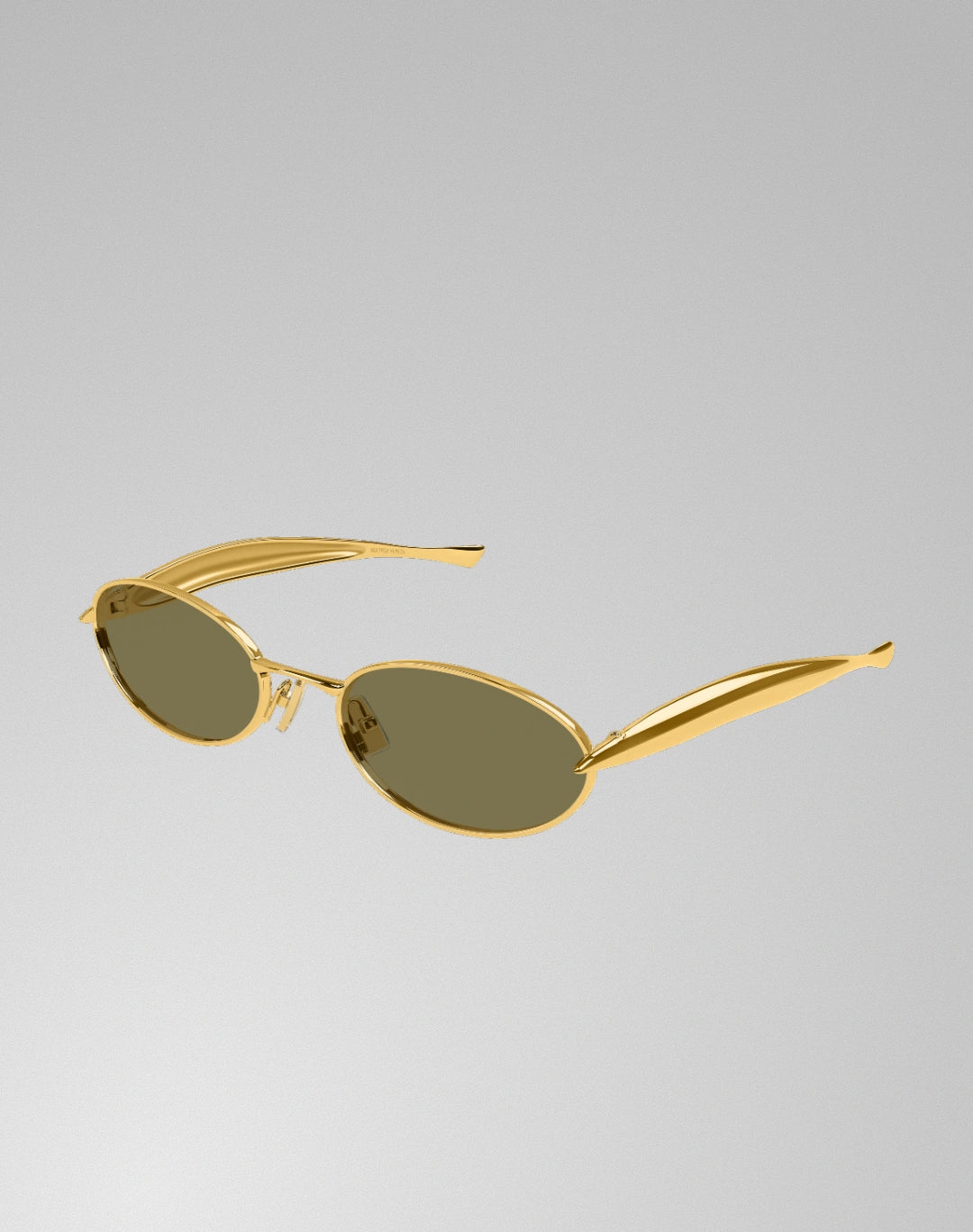 Bottega Veneta BV1386S-006 – Lunettes de soleil ovale or (L)