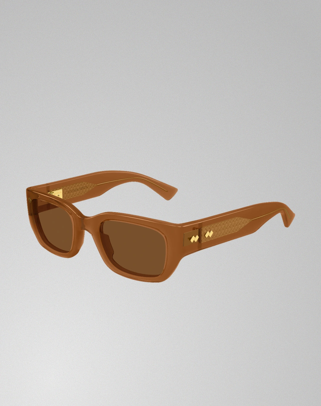 Bottega Veneta BV1400S-003 – Lunettes de soleil rectangulaire brun (M)