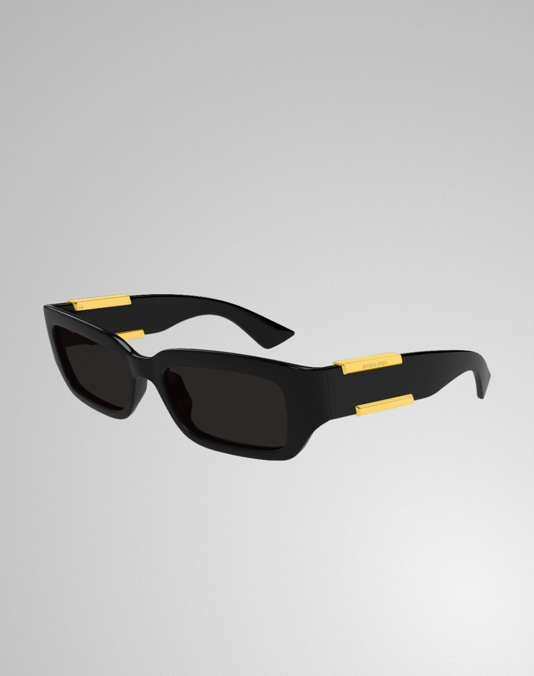 Bottega Veneta BV1406S-001 – Lunettes de soleil rectangulaire noir (M)